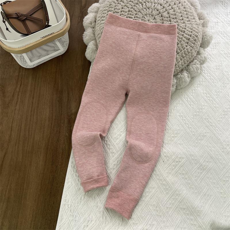 

Детские зимние брюки с двойным слоем флисовой подкладки - Теплые хлопковые леггинсы для школьной формы для мальчиков и девочек 140