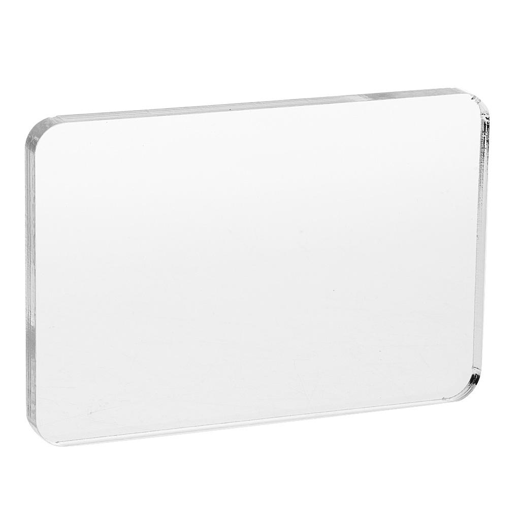 Acrylic Stamping Block Scrapbooking Tool for Clear Stamps Ink Pads and Card Craft Projects