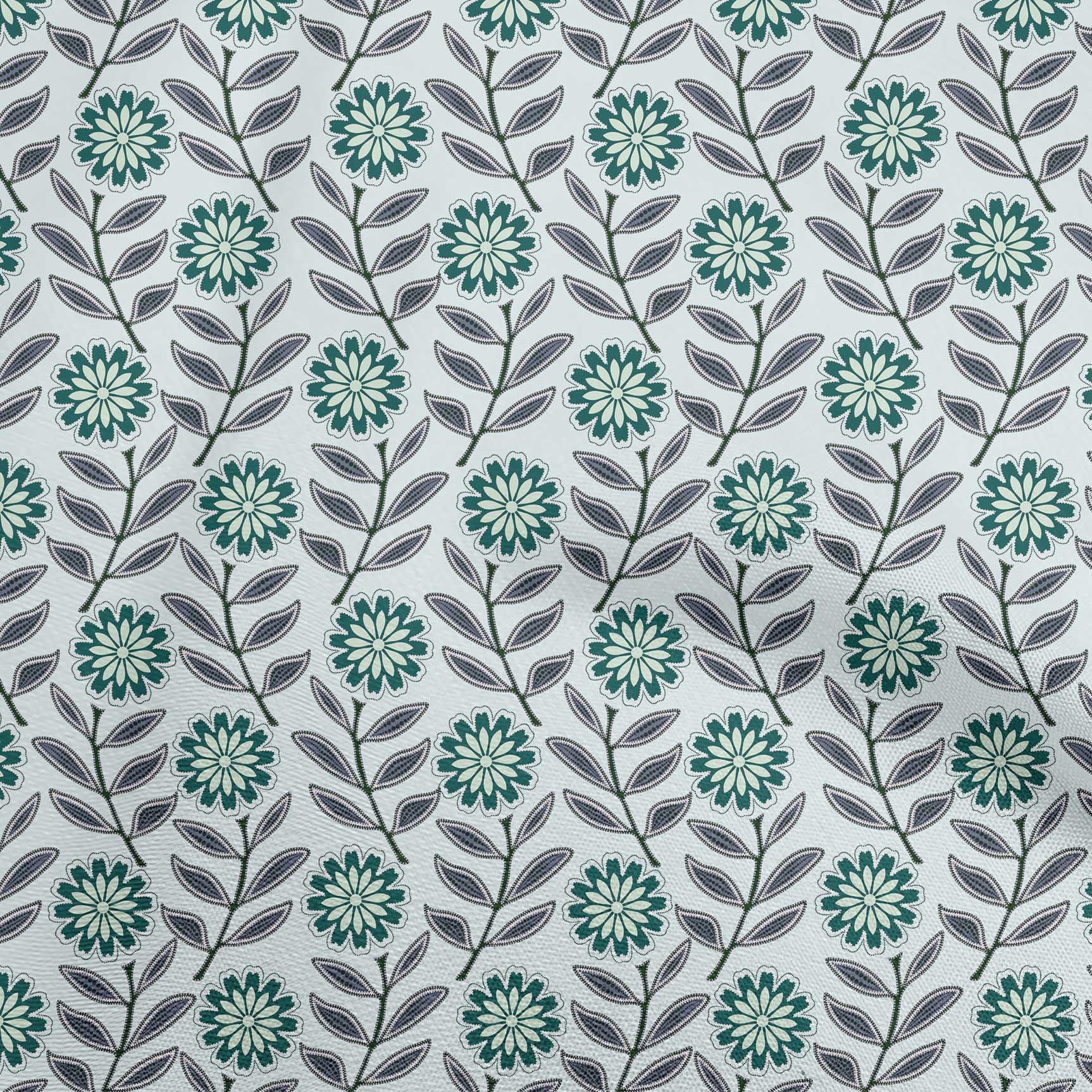 

OneOone Бавовняна гнучка коричнева тканина в крапку Квіткові швейні ремісничі проекти Принти на тканині 40 дюймів 42 Inch Wide - Viscose Chiffon бірюзовий колір синій