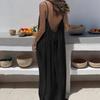 New women's suspender loose casual summer dress high-end temperament spring and summer women's clothing women's summer