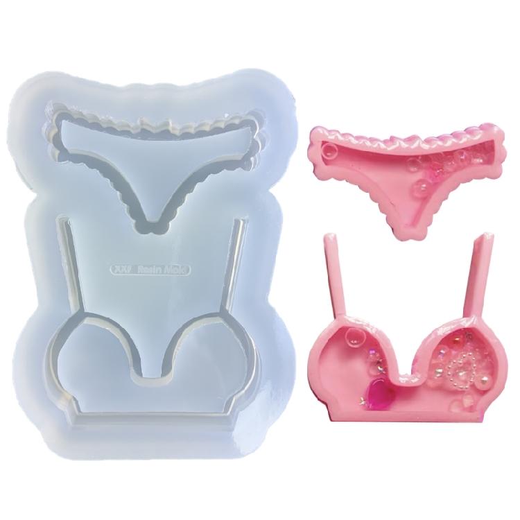 

Bikini Ornament Quicksand Silicone Mold Pendant Handmade Bag Decoration Mold 1