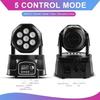 Upgraded 120W 7 LEDs Moving Head Llights RGBW DMX512 Remote Control Stage Lighting DJ Equipment Disco Party Lights Bar