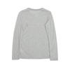 Nike Dri-Fit Sports Lifestyle Series Knit Logo Letter Thin Round Neck Long Sleeve T-Shirt Women Tops Gray 631967-063