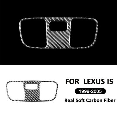 For LEXUS IS 1999-2005 Carbon Fiber Car Reading Light Panel Trim Frame Decoration Sticker Interior Accessories