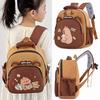 Kindergarten Capybara Schoolbag Children's Bags Go Out Capibala Small Backpack Girls and Boys Contrast Shoulder Bags.