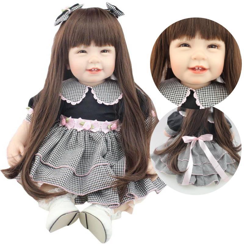 Npk Cute Smiling Face Realistic Baby Doll For Pretend Play And Girls' Gifts