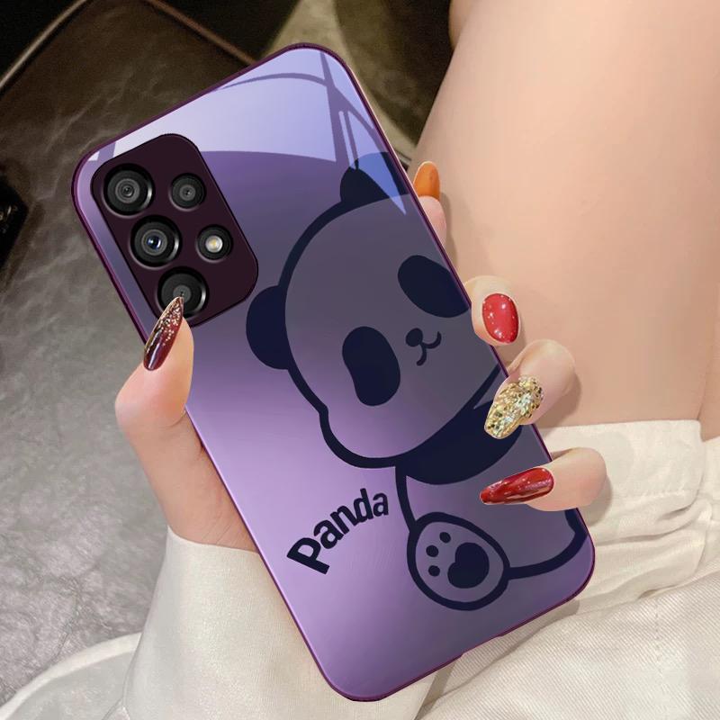 

Градієнтний НапівВедмідь Для Samsung Galaxy S10 4G S20 11E 30 S21 21 22 S24 Fe Pro S23 S25 Ultra 5G S9 Загартоване Скло Чохол для Телефону For Samsung S24 FE