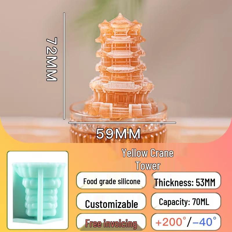 Large Silicone Crocodile Ice Cube Tray for Commercial Use - Cartoon Design for Whiskey and Beverages