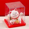 Gatto Portafortuna Solare Che Saluta Automaticamente Gatto Ricco Decorazione Desktop Casa Bancone Cassa Ornamento per Auto