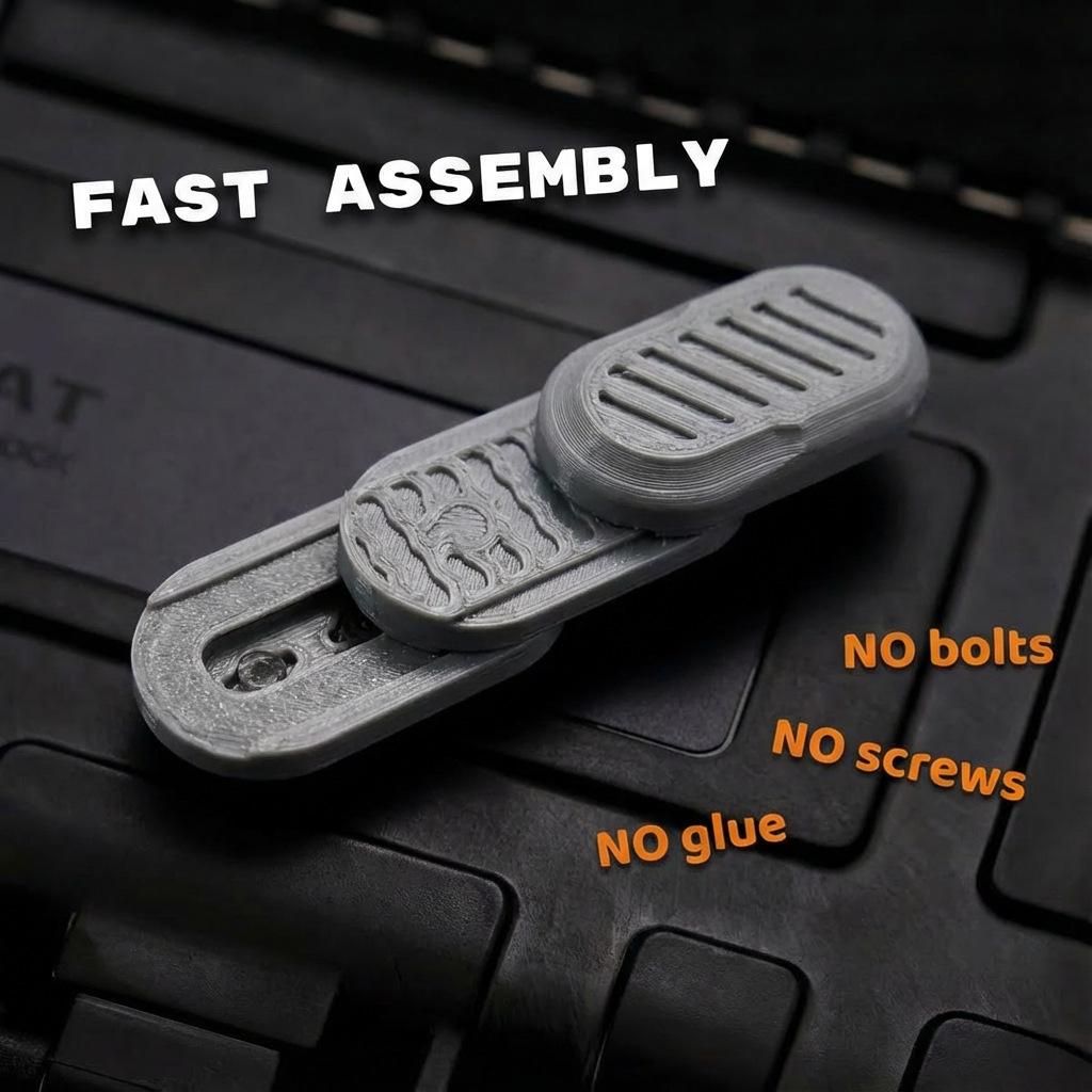 

3D Printed Decompression Capsule Push Card Pendant - Fun Office EDC Gadget