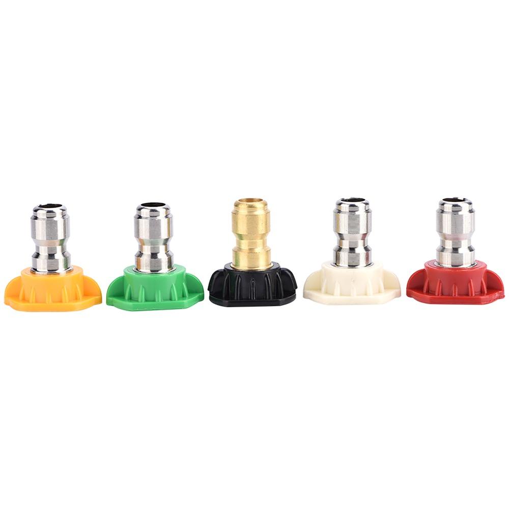 1/4 Inch Quick Connect Pressure Washer Nozzles Spray Nozzle Tips Set  Pressure Cleaning Accessory