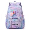 Cute Cartoon 26 English Letters Printed Backpack Schoolbag for Teenager Student Girl Boy Bookbag Large Capacity Waterproof Travel Bag Mochila