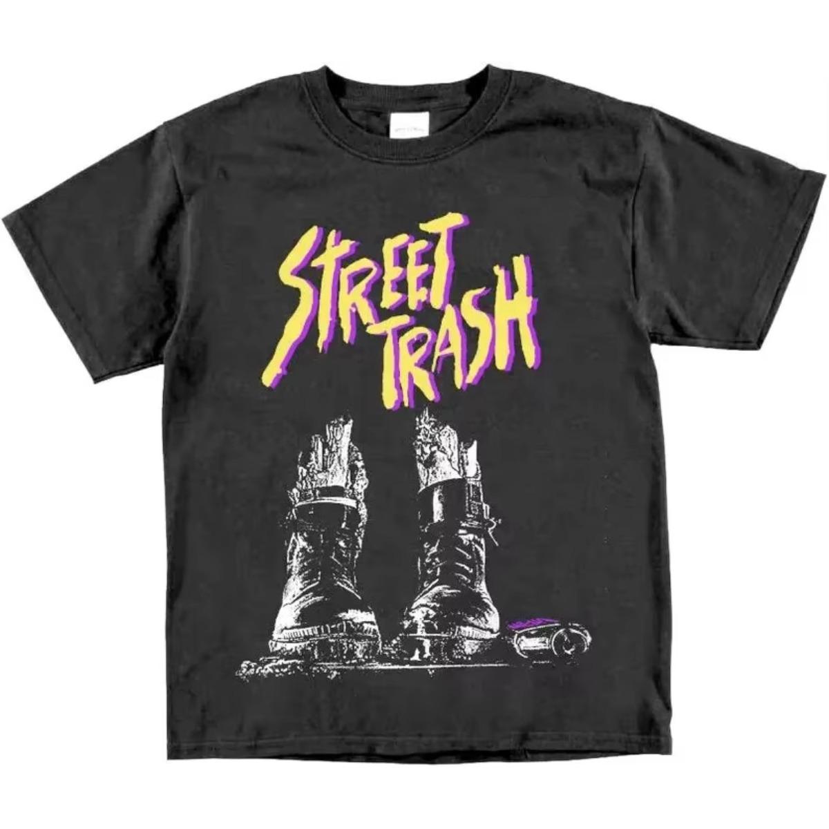 Streetwear Horror Movie T-shirt 1987 Retro Gothic Punk Grunge Comedy Unisex Pure Cotton Streetwear Shirt S