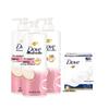 Dove Silky Smooth Amino Acid Shampoo & Cream Bar Soap Set