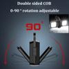 Mini LED Taschenlampe Schlüsselanhänger Licht USB Wiederaufladbare Taschenlampe Arbeitslicht Multifunktionale Tragbare COB 90 ° Drehung Campinglaterne 1000LM Flutlicht