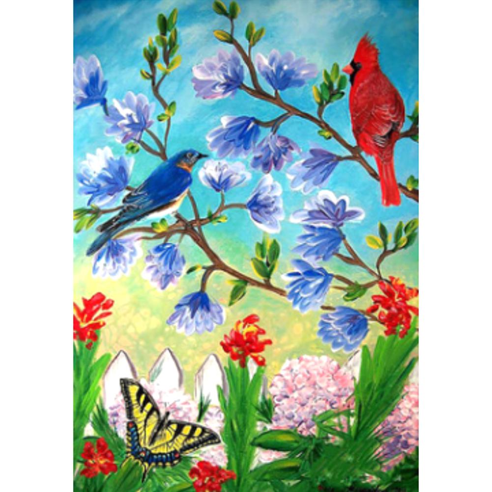 Cheap 5D DIY Diamond Painting Kits Cardinal Birds Full Square Drill ...