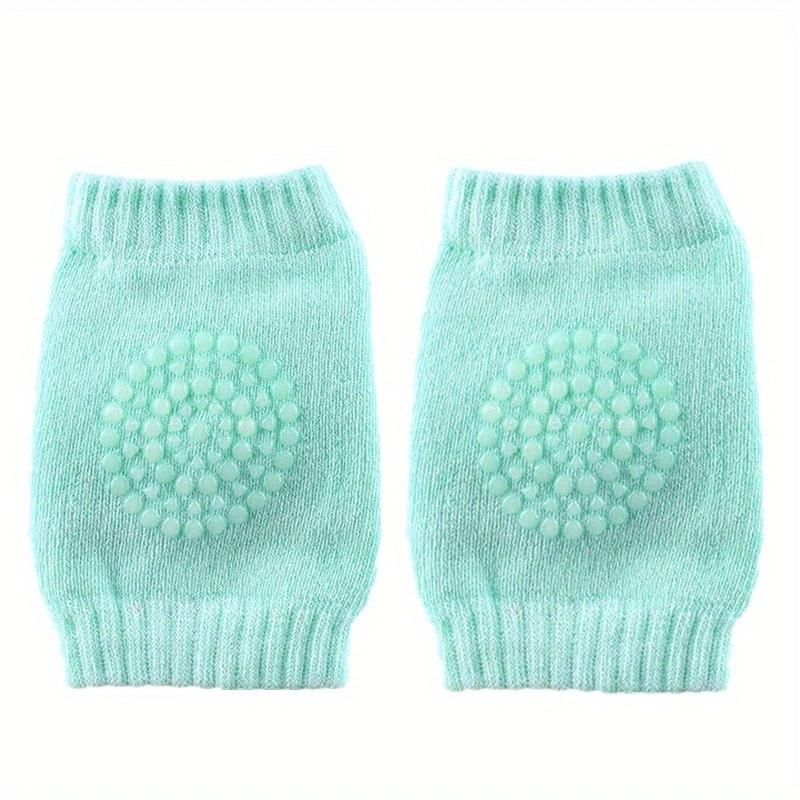 

2 пары мягких эластичных детских наколенников и налокотников - Противоскользящая дышащая трикотажная конструкция для детей, которые учатся ходить 2pairs зелёный