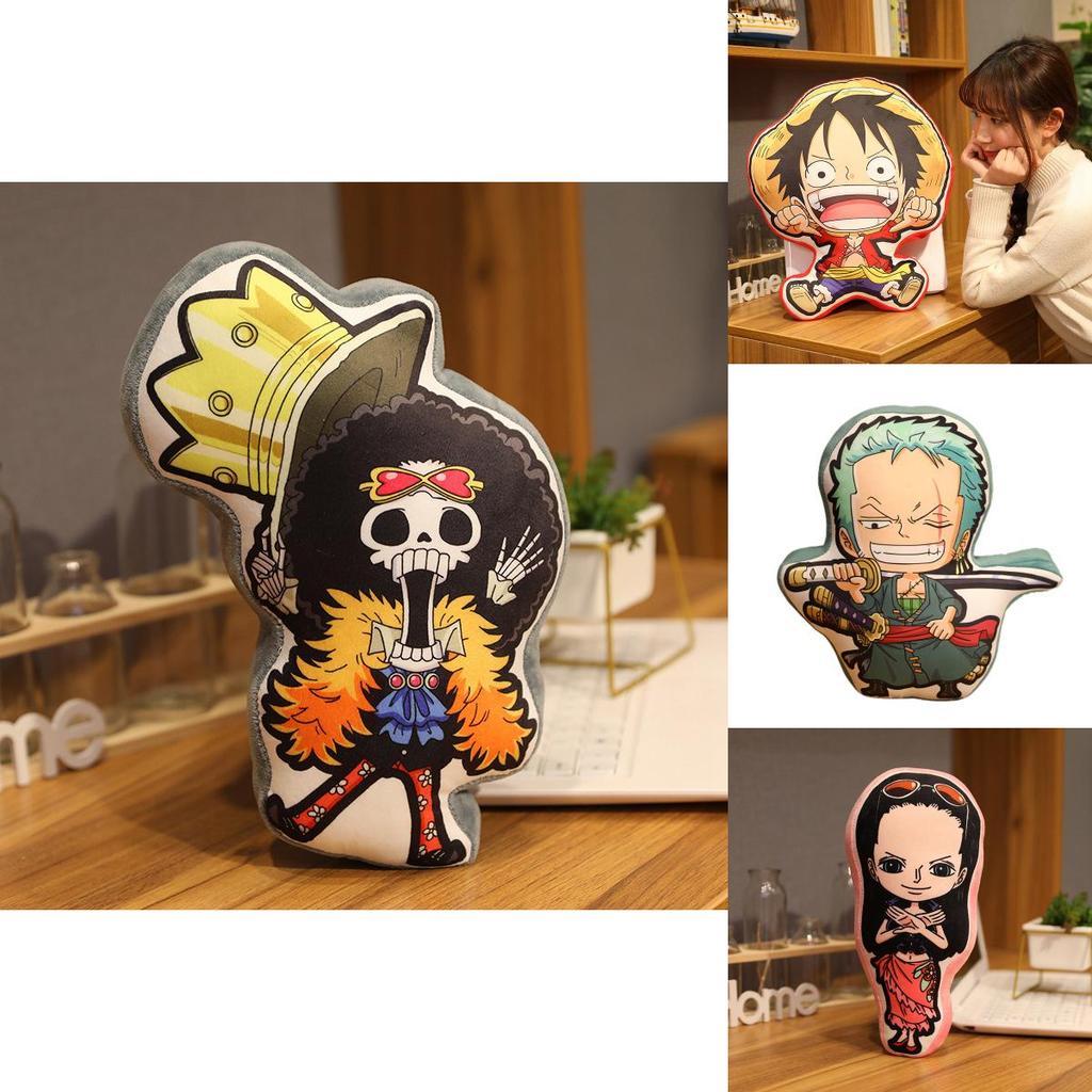 Soft One Piece Pirate Plush Toy Stuffed Pillow Luffy Sanji Nami Robin Brook Frankie Characters)