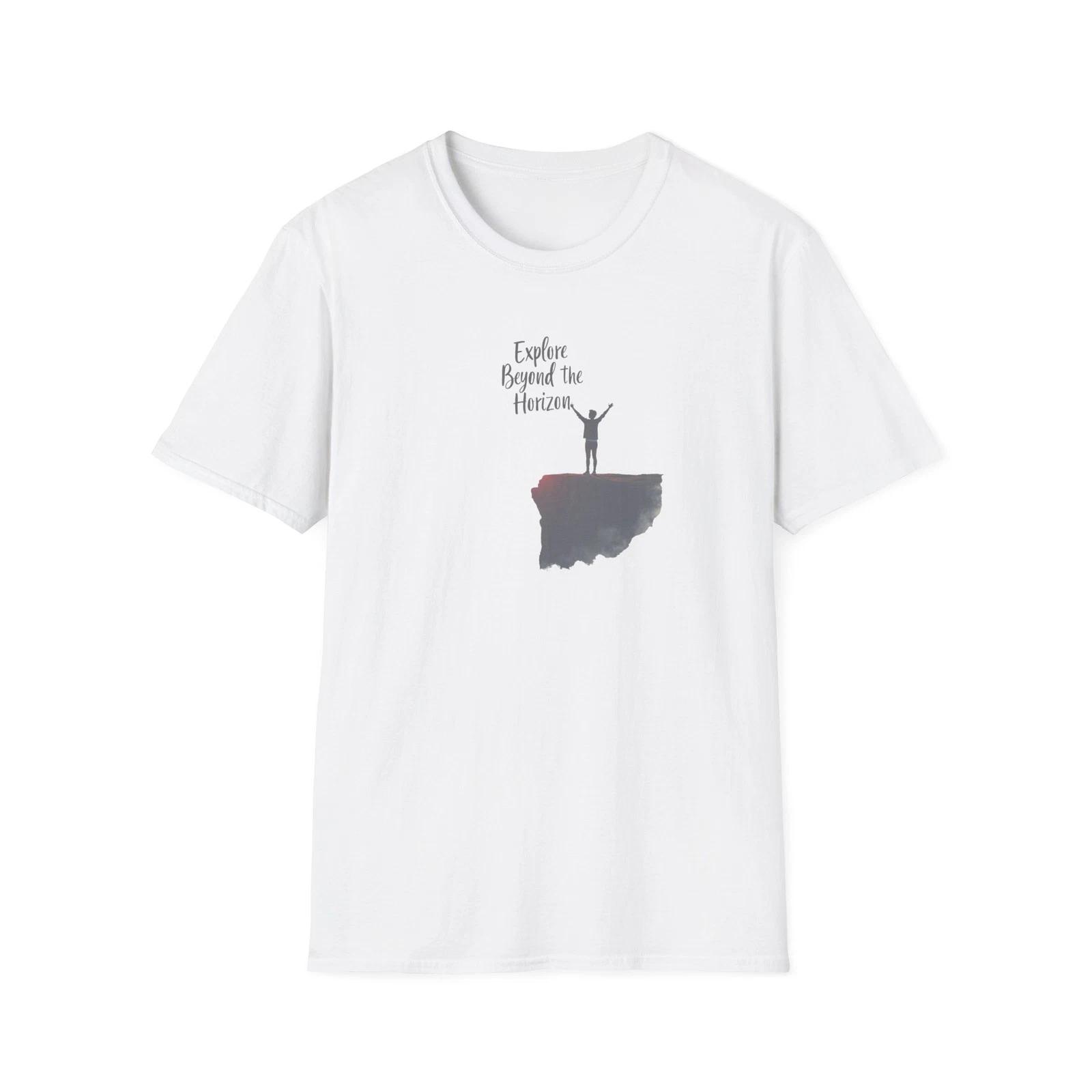 Explore Beyond the Horizon T-Shirt | Sunset Silhouette Adventure 2XL