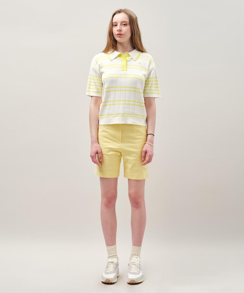 MAYOL Side Slit Pants_Butter Yellow