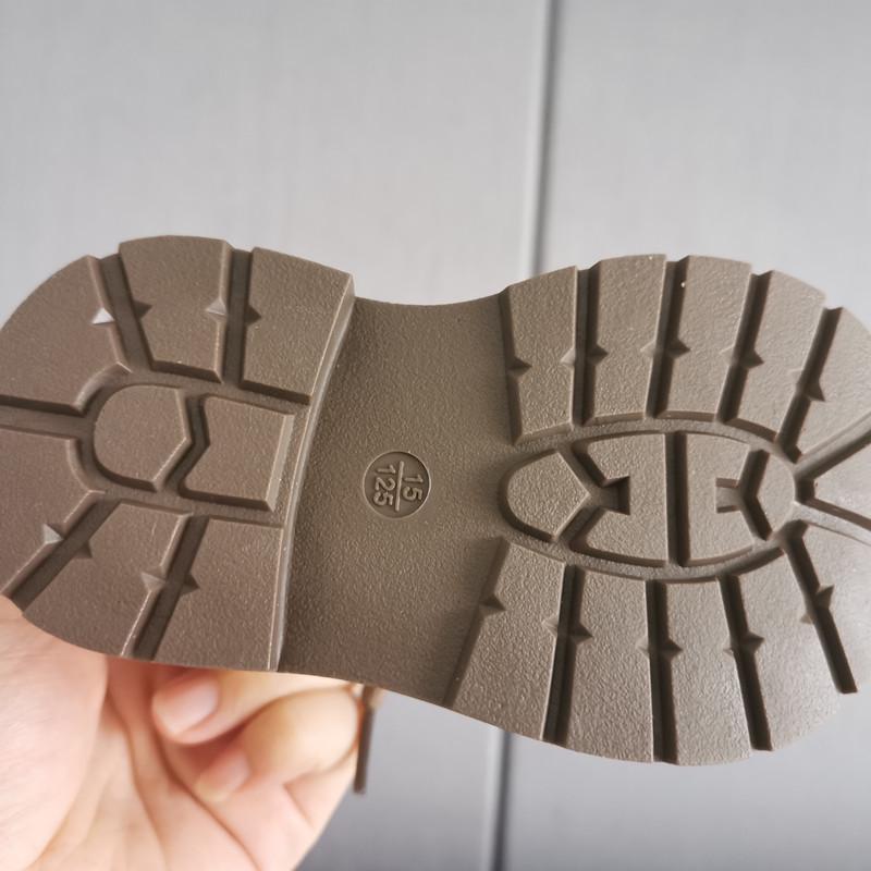 Fleece-Lined Leather Winter Martin Boots for Toddlers (0-3 Years)