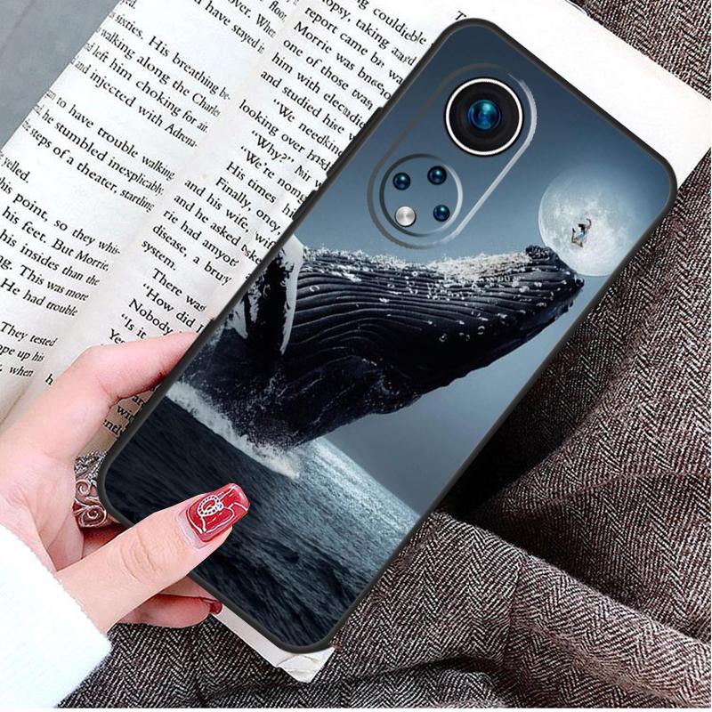 Whale Fish Wave Sea Case For Honor Magic 8 6 7 Lite Honor 400 200 Pro 50 70 90 X8c X8b X9a X9c X9b X9d Win Cover