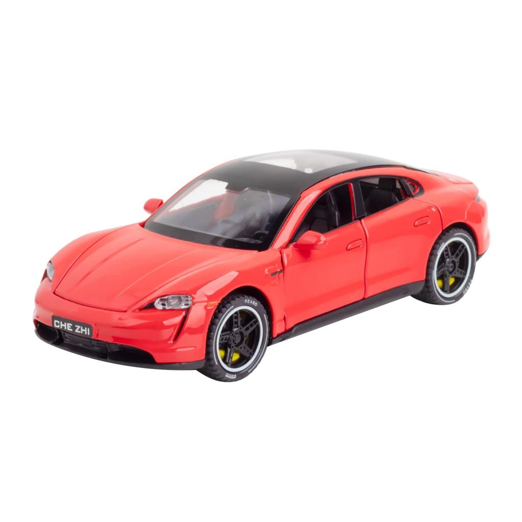 Měřítko Odlévaná slitina Natahovací auto Montážní sada Dětská hračka Dárek se světlem Zvuk Displej Dekorace 1/32 &