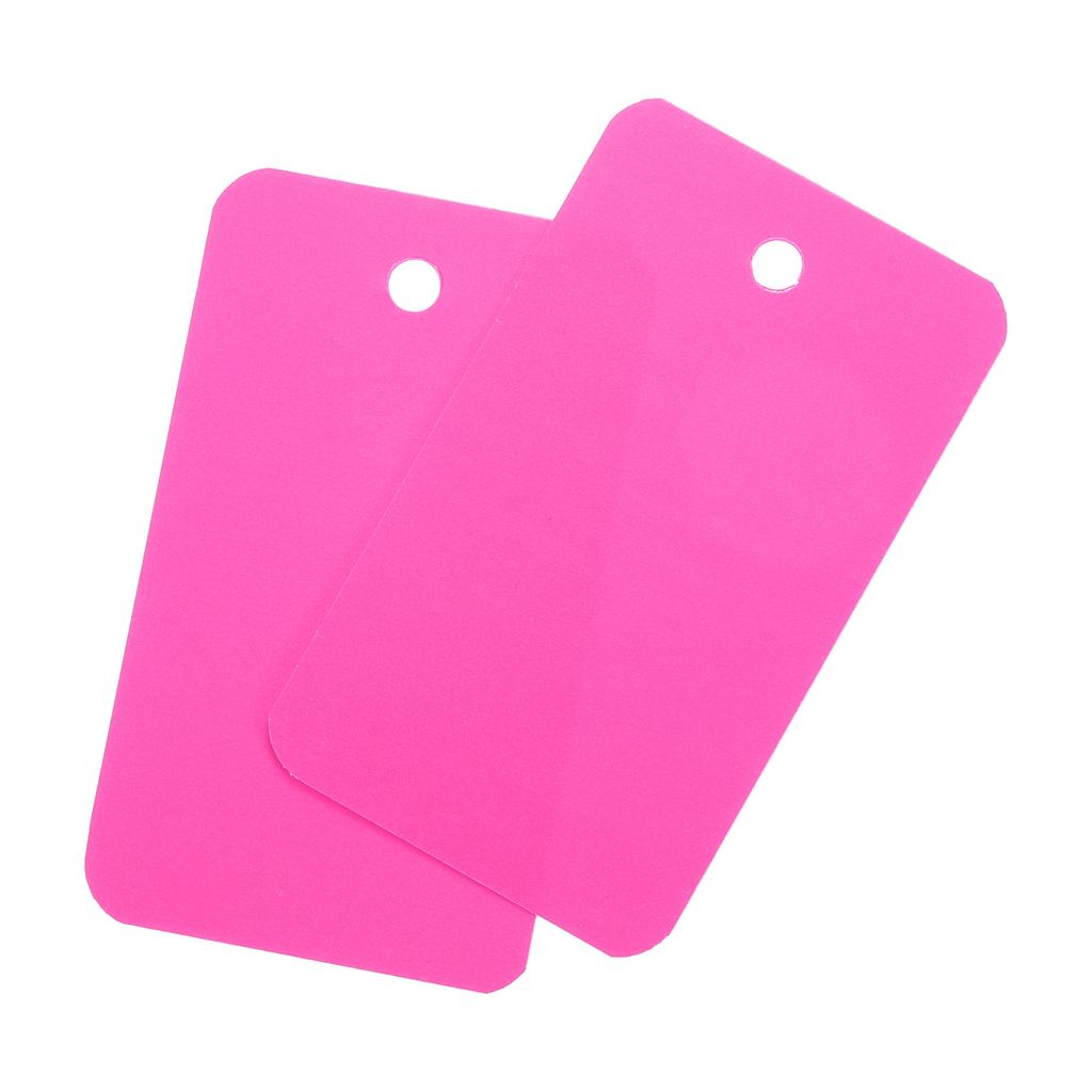 200 Pack Waterproof Eyelet Hole Plastic Shipping Tags Blank Labeling Tags for Product Identification Tags 3.5x6cm