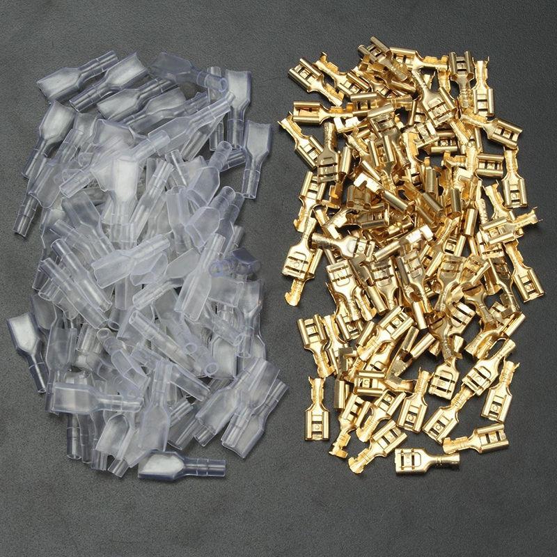 Spade Terminal Connectors Insulating Sleeves 22 ~ 16AWG 0.5mm Thickness