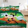 3pcs set Goofy Disney1pc of quilt cover+2pcs of pillowcase, no core, print bedding, All Seasons Bedroom Setting096