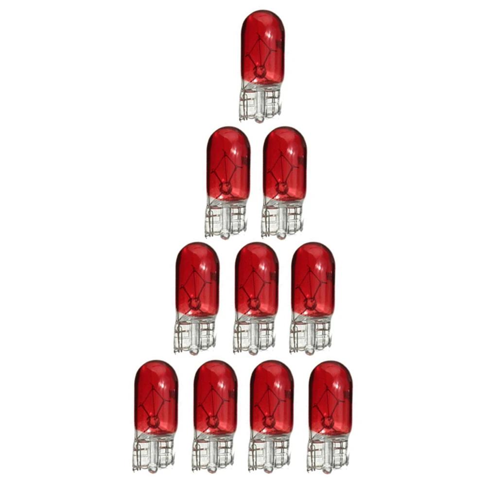 10pcs Car T10 Halogen 3W 194 158 Wedges 12V Car Trument Reading Lights Car Panel Decorative Lights Auto Lamp Accessories