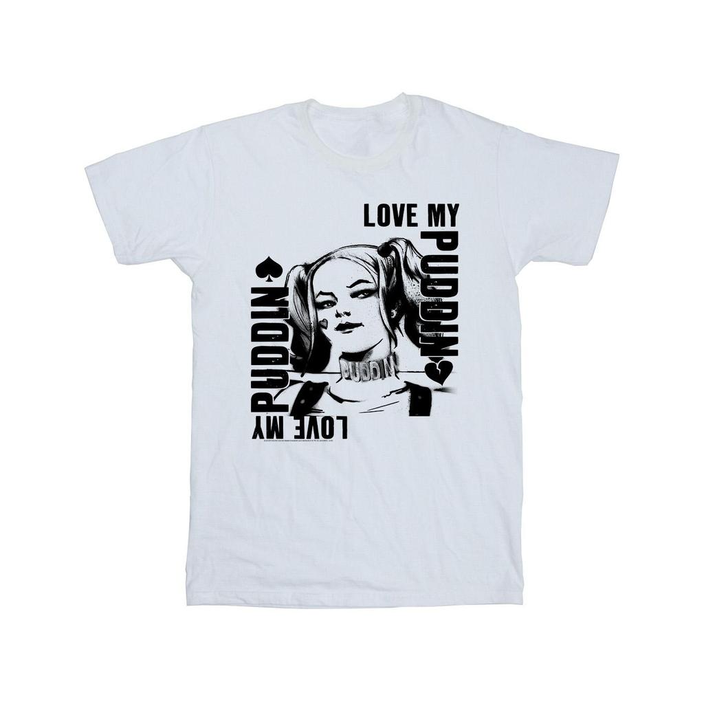 DC Comics Mens Suicide Squad Harley Love Puddin T-Shirt
