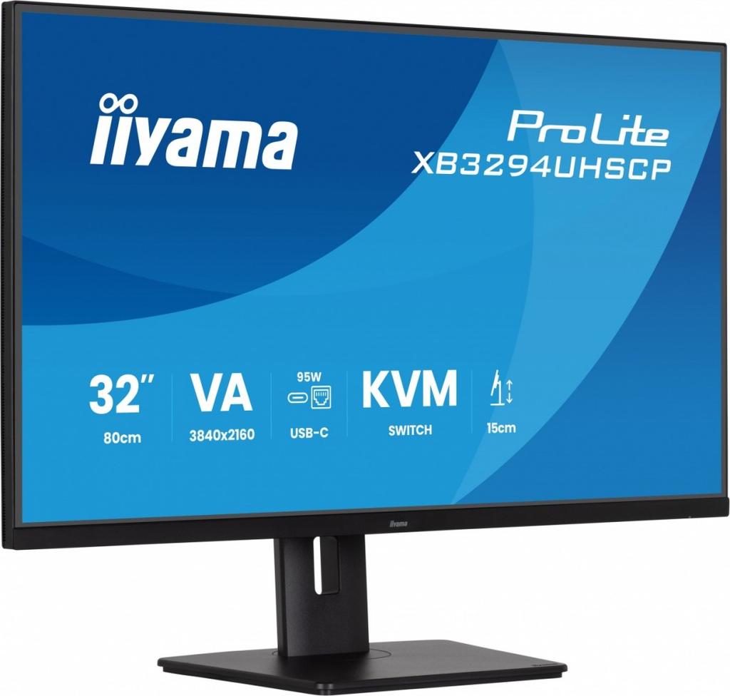 Monitor 31.5 inches XB3294UHSCP-B1.4K,VA,2xHDMI,DP,USB-C dock 95W, PIP,RJ45, 400cd, 2ms, 4xUSB, KVM,Sync,2x5W, HAS (150) PIVOT