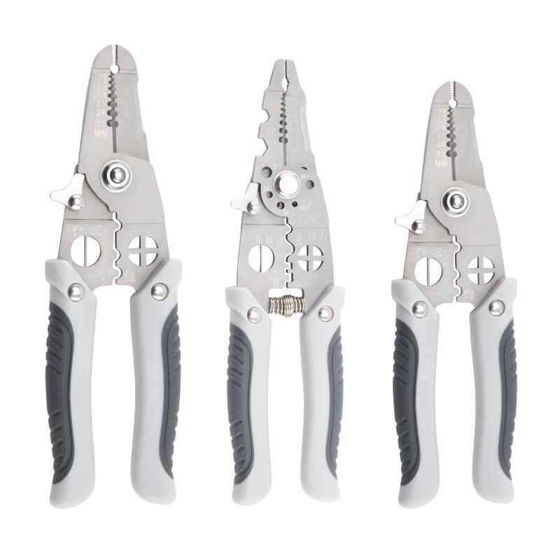 Multi-functional Electrician's Wire Stripper & Pliers with Crimping, Peeling, Twisting, Cutting & Scissors Functions
