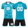 Men Soccer Uniform Set Quick Dry Short Sleeve Jersey and Shorts Comfortable Athletic Sportswear for Training Match