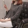 Autumn V-neck Sweater Women Pullover Fashion Long Sleeve Knitted Sweater Jumper Ladies Bottoming Knitwear Female