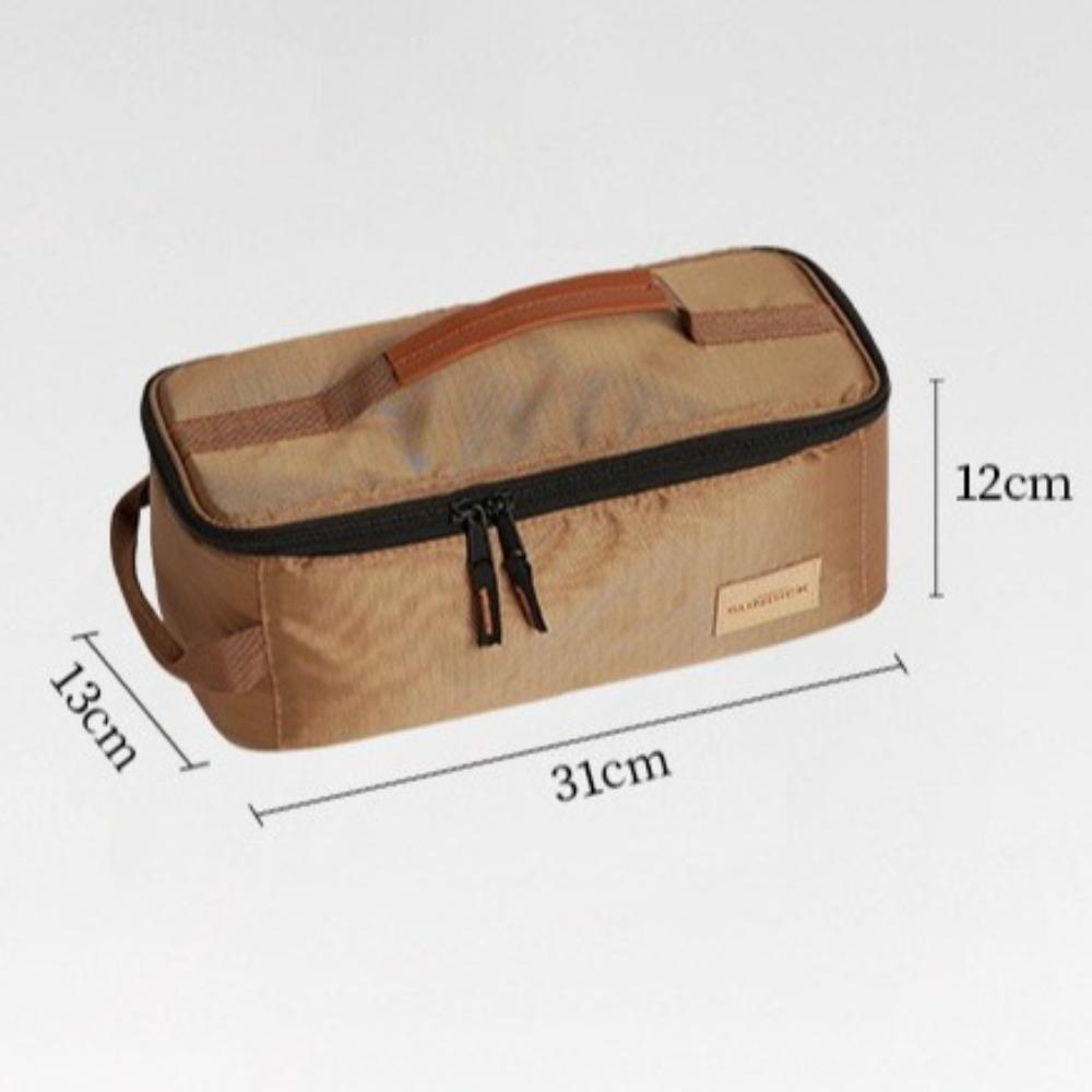 Large Capacity Cutlery Pouch Lightweight Wear-Resistant Camping Storage Bag Breathable Tableware Classification Storage Bag