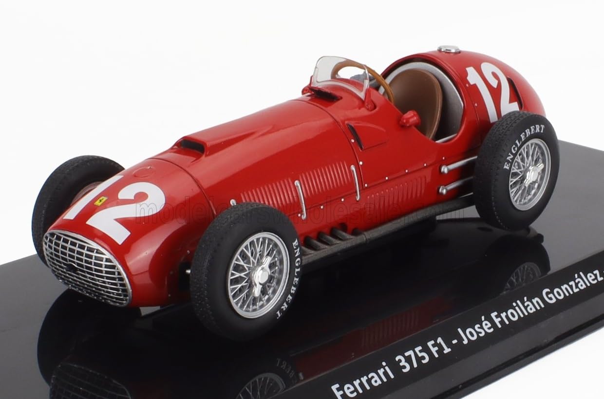 

F1 Ferrari Miniature Car 1/24 FERRARI 375 No.12 1951 José Froilán González with Plastic Case