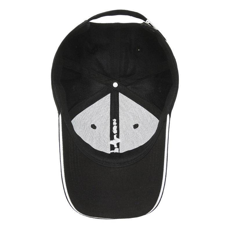 Trendy Cotton Duckbill Baseball Cap with Embroidered Letter Design for All Seasons