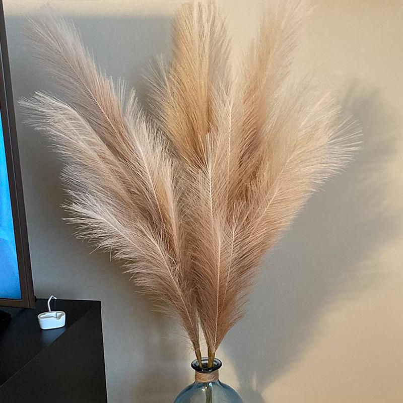

5/10Pcs 56см Искусственные пампасы Трава Букет для свадебной вечеринки Домашняя комната Украшение стола Мини поддельный тростник Цветочное растение DIY Ваза