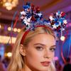 Patriotic Headband For Independence Day With Stripes Design Comfortable Plastic Hair Accessories For Adults Kids