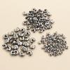 50pcs Stainless Steel Round Covers Crimp End Beads 3 4 5mm Stopper Spacer Beads For DIY Jewelry Making Findings Supplies