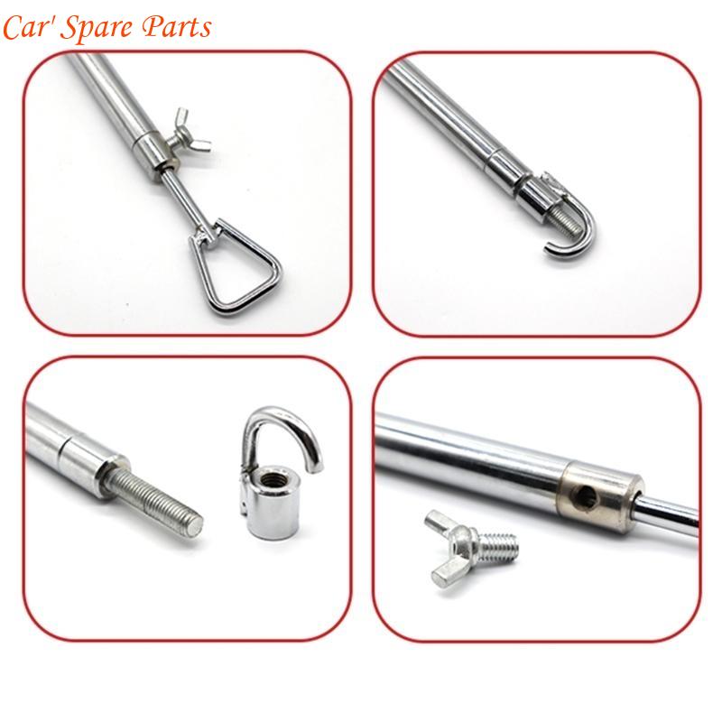 Y4UA Adjustable Car Front Engine Hood Lift Support Strut Door Props Rod Repair Tool