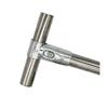 25mm Edelstahl T-förmiger Rohrverbinder für Kleiderständer & Gewächshäuser