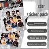 Korean Star Laser Sticker Pack - 50 Sheet DIY Stationery Decoration
