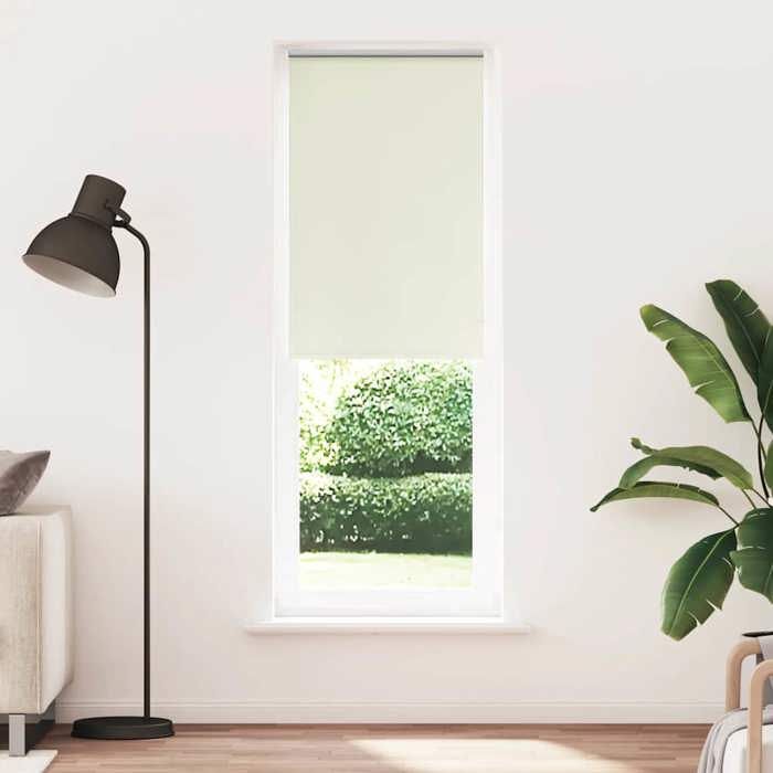 VidaXL Roller Blind Blackout Off-white 80x210cm Fabric Width, Day and Night Blind, Kitchen Blind, Blind 4011696