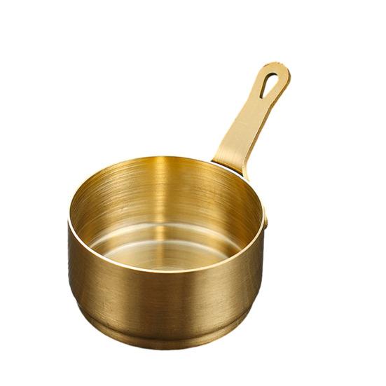 Stainless Steel Sauce Cup with Handle Reusable Metal Dipping Cups Small Condiment Server for Ketchup Appetizers Soy Sauce