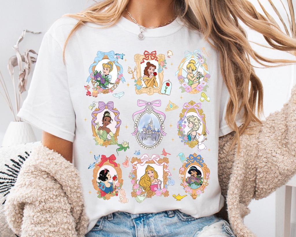 2026 Summer Princess Graphic Tshirt Unisex Unisex Fashion Cotton Quality Casual Loose Short Sleeve Classic Unisex