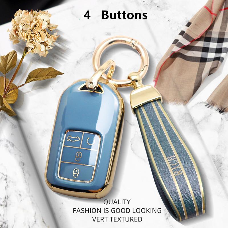 Luxurious Remote Key Case Cover For Honda CRV Fit Civic Accord HRV City Odyssey XRV Pilot Jazz Jade Vezel Crider Car