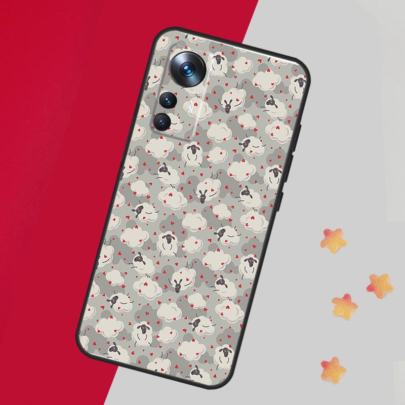 Cute Sheep Case For Xiaomi 14T Pro 11T 12T 13T 13 14 15 Ultra Cover For POCO F7 F6 F5 X3 X5 X6 X7 Pro